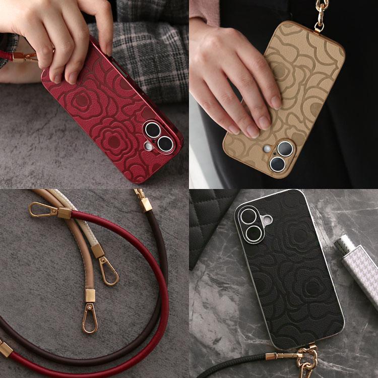 iPhone16e ケース iPhone16 pro max promax iPhone15Pro Max plus iPhone14 iphone13 mini リストストラップ付き 花柄 かわいい おしゃれ 韓国 キラキラ 耐衝撃 | ZENIX DESIGN TECH | 31