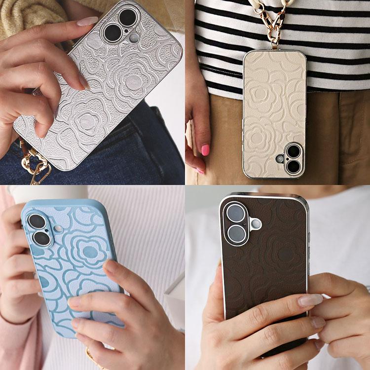 iPhone16e ケース iPhone16 pro max promax iPhone15Pro Max plus iPhone14 iphone13 mini リストストラップ付き 花柄 かわいい おしゃれ 韓国 キラキラ 耐衝撃 | ZENIX DESIGN TECH | 32