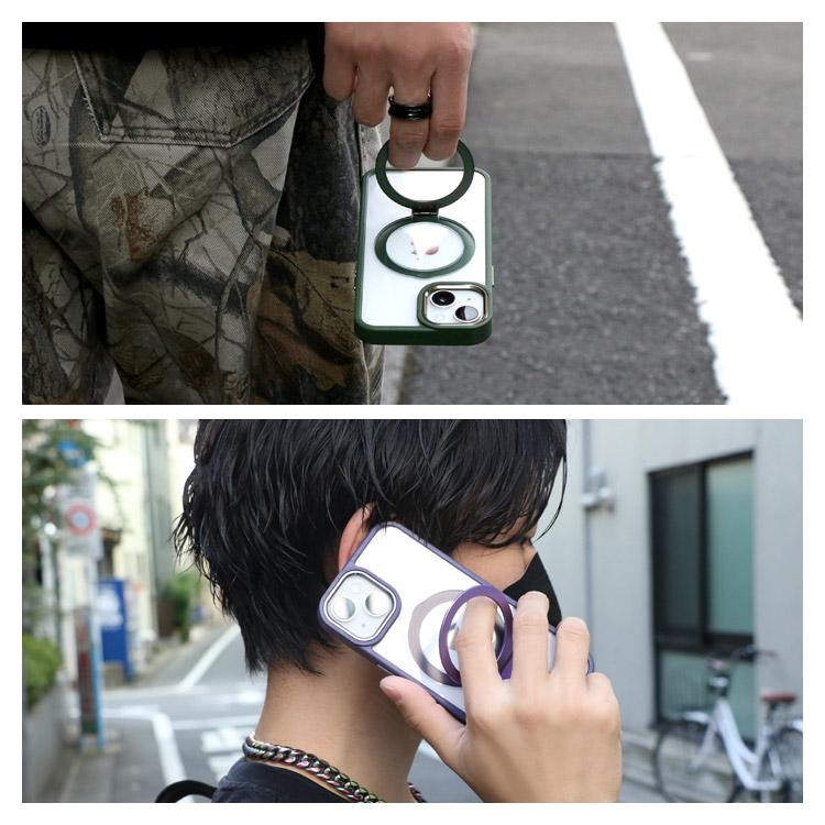 ZENIX DESIGN TECH iPhone15 ケース MagSafe対応 クリア