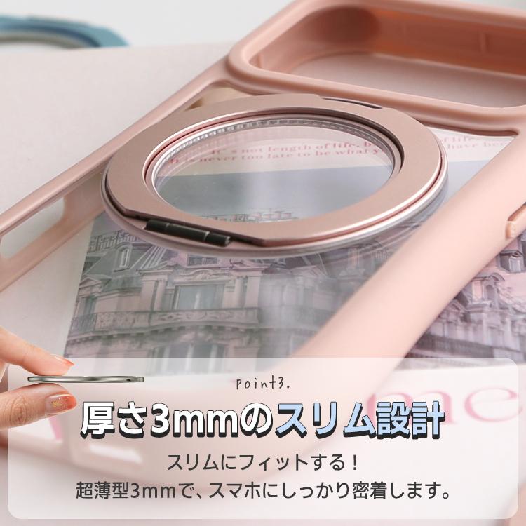 3in1 スマホアクセサリー スマホスタンド スマホリング 携帯リング 薄型 360°回転 落下防止 MagSafe対応 ワイヤレス充電対応 iPhone Android 対応 | ZENIX DESIGN TECH | 24