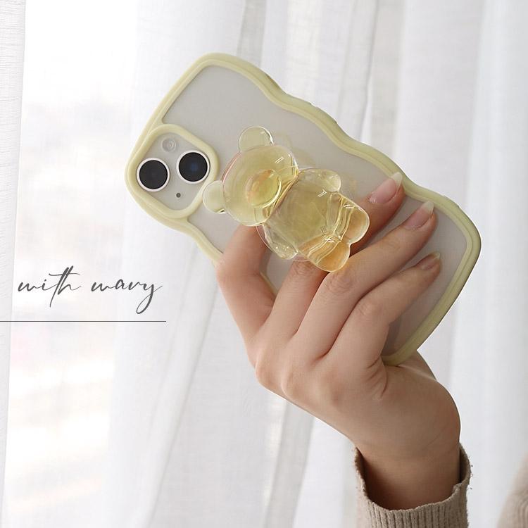 ZENIX DESIGN TECH スマホグリップ クマ 韓国 貼り付け式 スマホ