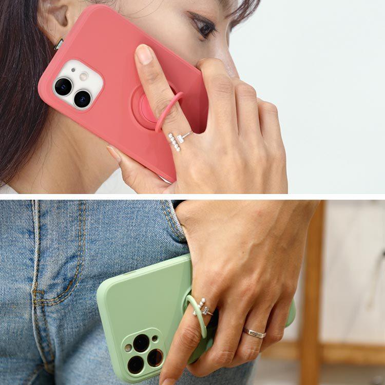 ワンコイン iPhone14Pro ケース リング付き iPhone14plus ケース iPhone14promax ケース iPhone13pro iPhone13promax シリコン かわいい おしゃれ 背面リング | ZENIX DESIGN TECH | 25