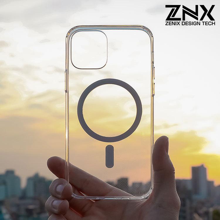ZENIX DESIGN TECH iPhone15 ケース Magsafe クリア iPhone 14 耐衝撃