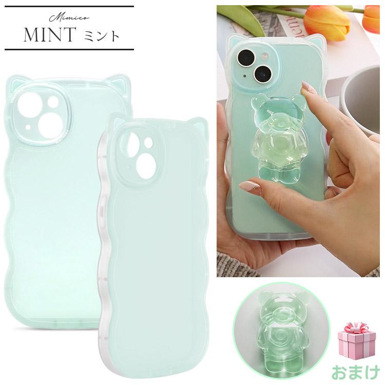 ZENIX DESIGN TECH iPhone16 ケース クリア リング付き 猫耳 iPhone15