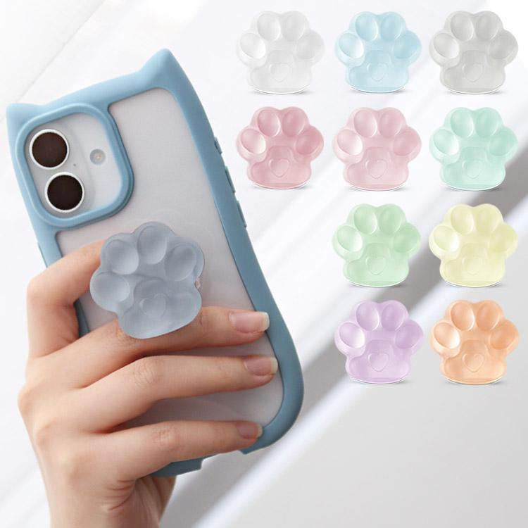 ZENIX DESIGN TECH 肉球 スマホグリップ 韓国 貼り付け式 スマホ