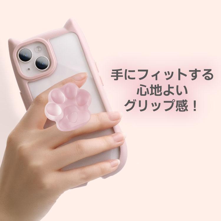 ZENIX DESIGN TECH 肉球 スマホグリップ 韓国 貼り付け式 スマホ