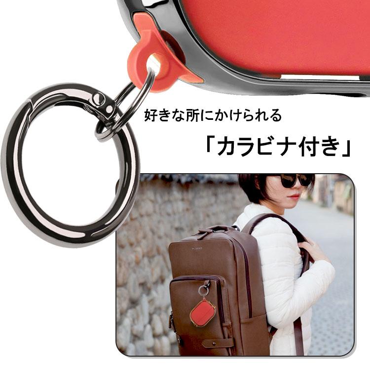 ワンコイン カラビナ付き ロック式 airpods pro 第2世代 ケース