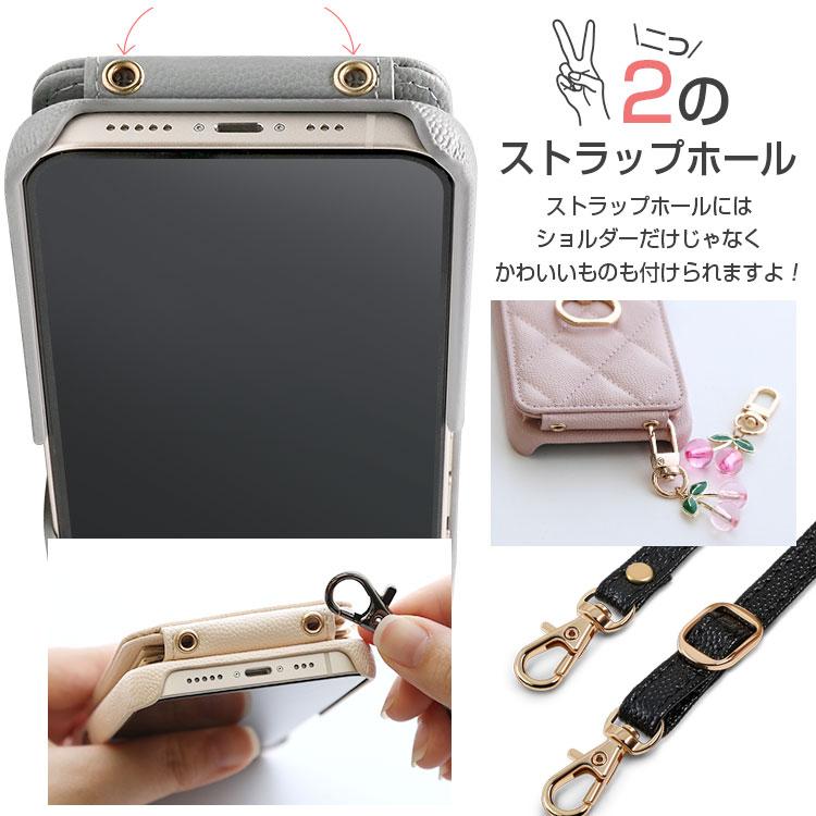 ZENIX DESIGN TECH iphone15 ケース ショルダー ストラップ付き リング