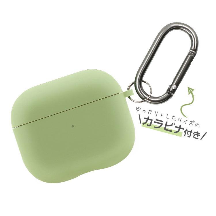 ✨特価✨】Airpods 第3世代 ケース シリコングリーンカラビナ付き