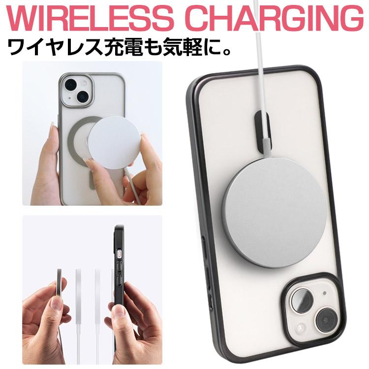 ZENIX DESIGN TECH iPhone15 ケース MagSafe 耐衝撃 クリア iPhone14