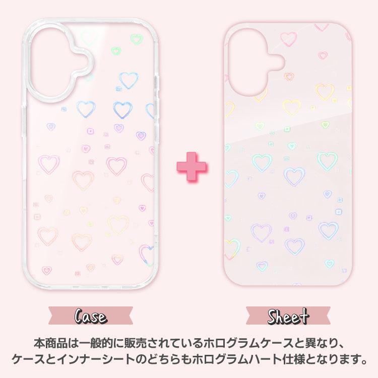 ZENIX DESIGN TECH iPhone17e ケース キラキラ ハート ホログラム
