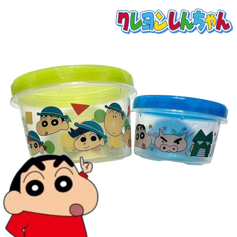KY3256 キャラクターグッズ ラウンドコンテナL＆M クレヨン