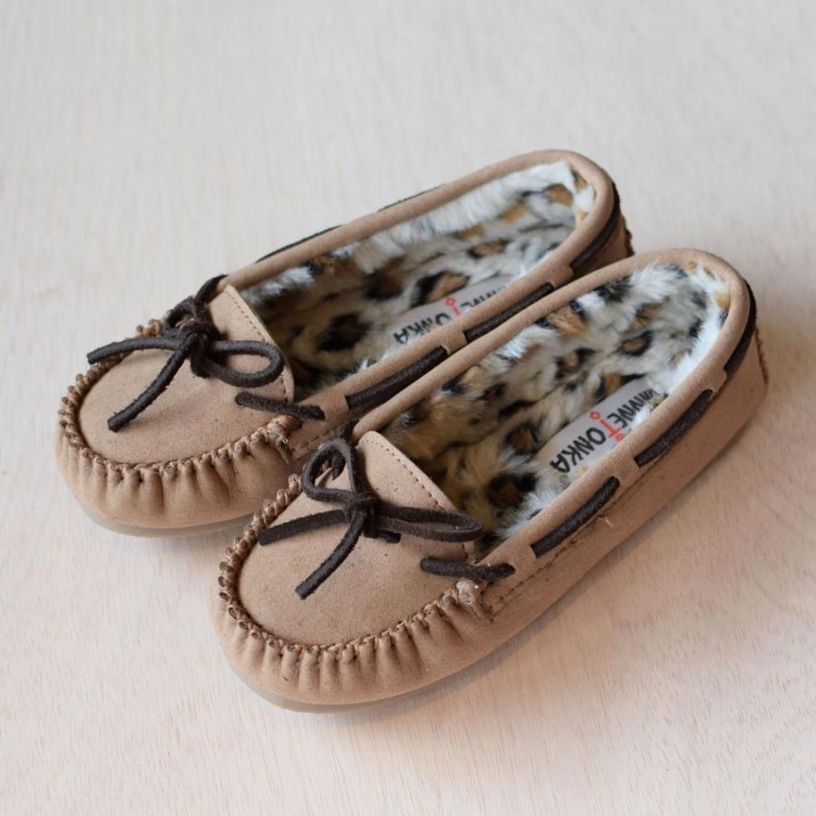 【正規品】MINNETONKA（ミネトンカ）KIMMY（キミー）豹柄 レオパード ボア モカシン （4400 ブラック/4401 ベージュ/4409 チャコール）｜charch｜04