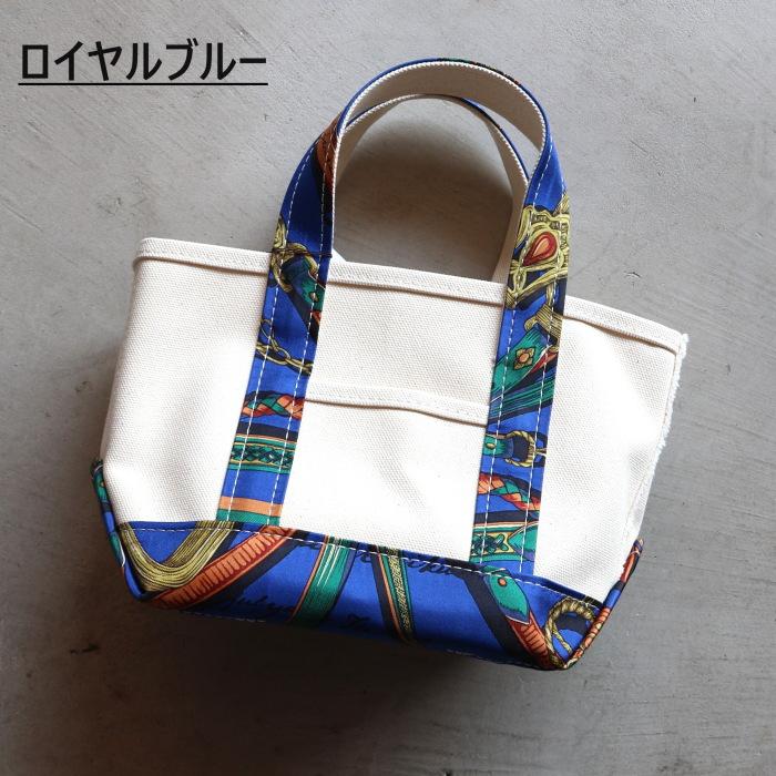 manipuri マニプリ バッグ 帆布 トート S スカーフ柄 オビドメ manipuri マニプリ バッグ 帆布 トート S スカーフ柄 オビドメ
