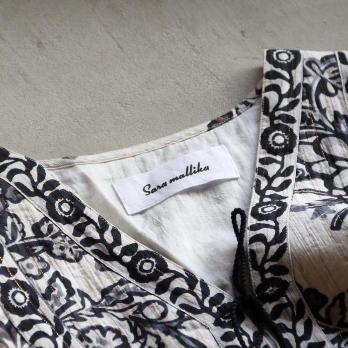 sara mallika（サラ マリカ） ワンピース ペイズリー フラワー