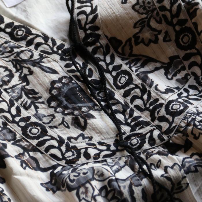 sara mallika（サラ マリカ） ワンピース ペイズリー フラワー