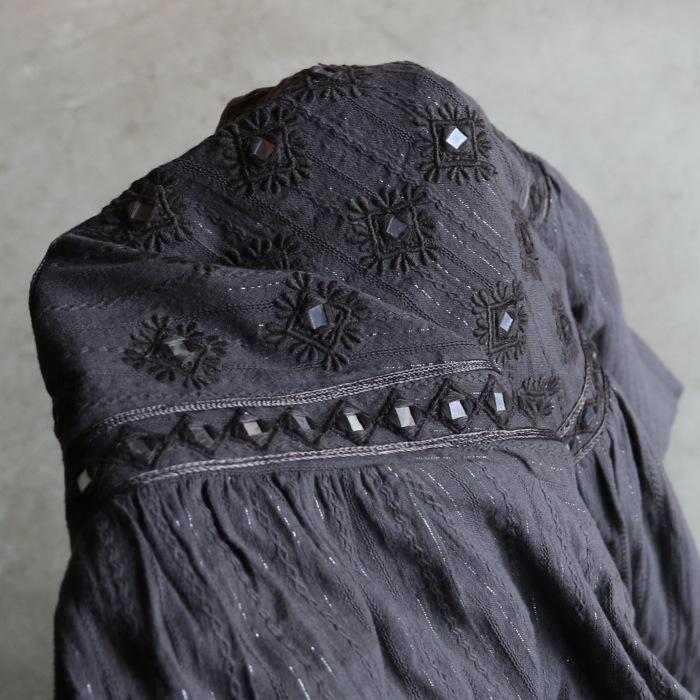 sara mallika（サラ マリカ） コットン ジャカード ミラー 刺繍 ドレス