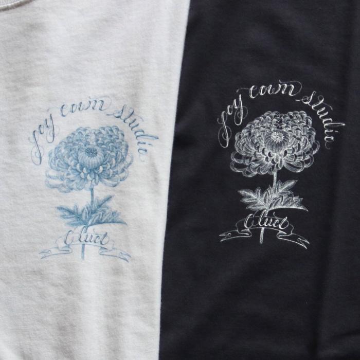 CLUCT Tシャツ クラクト ジョイタウン 菊 プリント 半袖 Tシャツ JOYTOWN S/S TEE ネイビー/ホワイト NAVY/WHITE 2色展開 2024春夏新作｜charger｜03