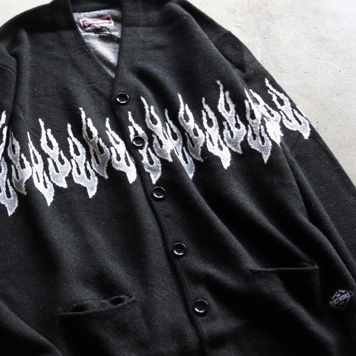 CLUCT（クラクト） カーディガン ファイヤー ニット カーディガン