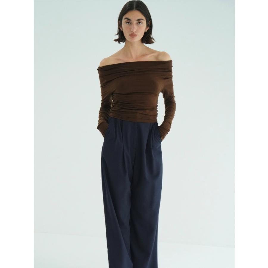 CLANE（クラネ） 即日発送 正規商品 ドレープ オフショルダー トップス