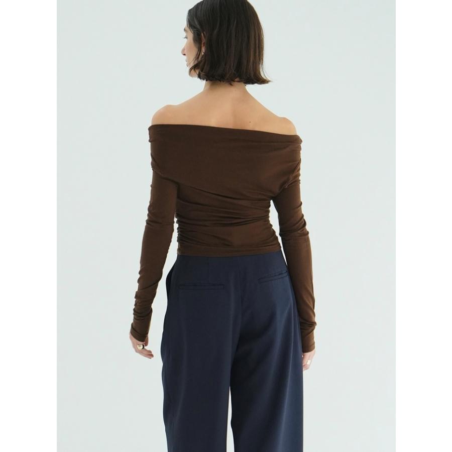 CLANE（クラネ） 即日発送 正規商品 ドレープ オフショルダー トップス