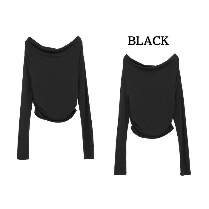 CLANE（クラネ） 即日発送 正規商品 ドレープ オフショルダー トップス