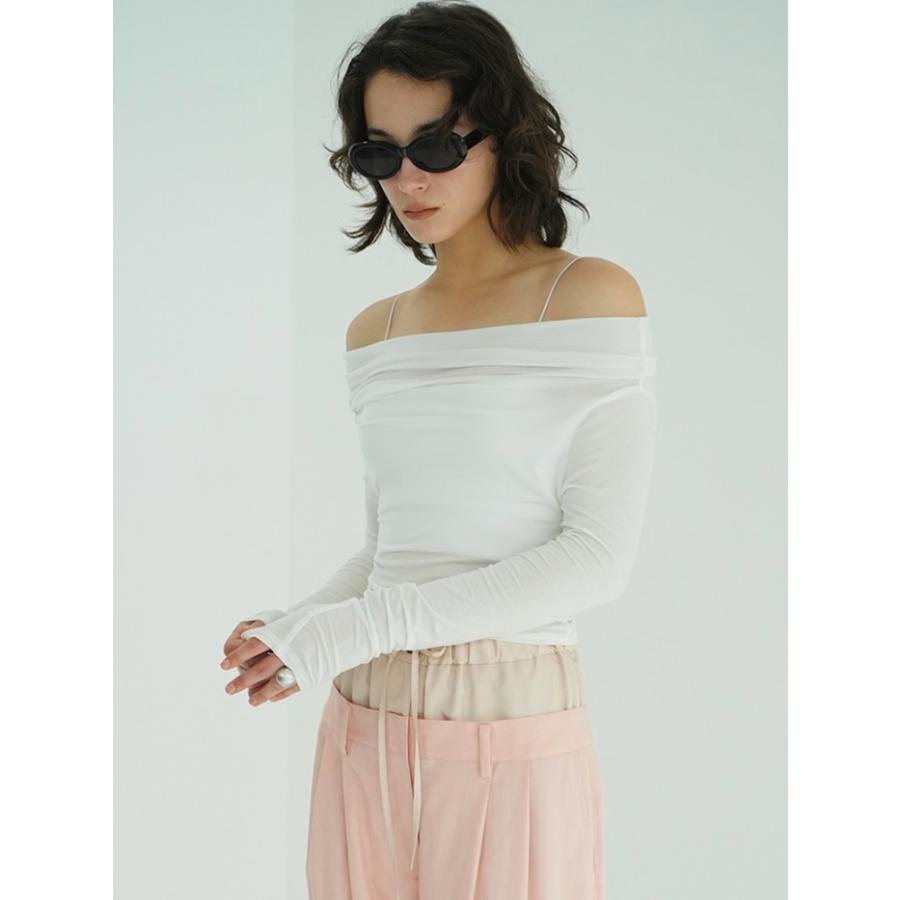 CLANE（クラネ） 即日発送 正規商品 ドレープ オフショルダー トップス