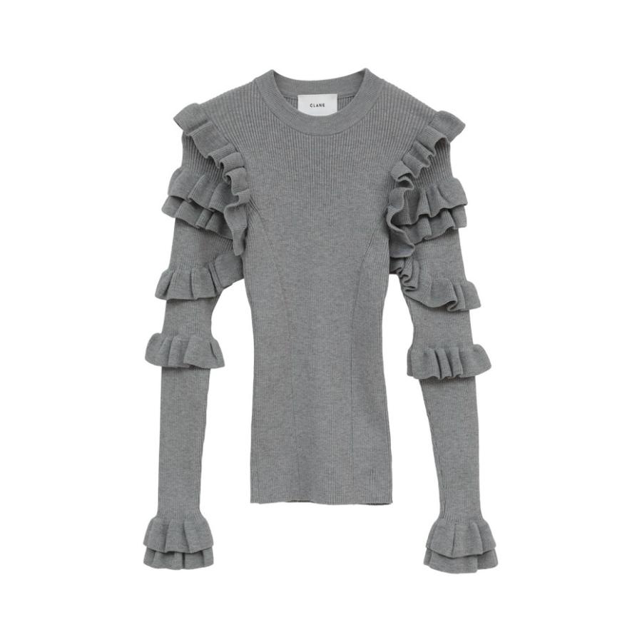 最終値下げ　未使用　CLANE SIDE FRILL KNIT TOPS FREAK'S STORE（フリークスストア） ニット セーター CLANE/クラネ