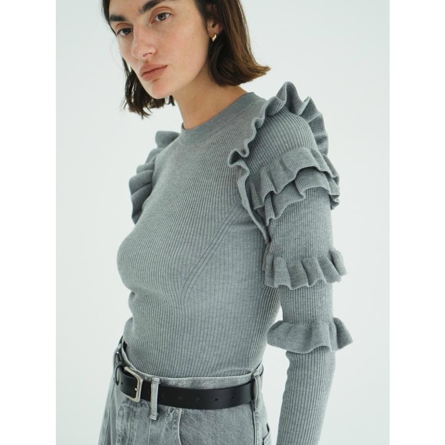 CLANE（クラネ） 即日発送 正規商品 フリル スリーブ ニット トップス