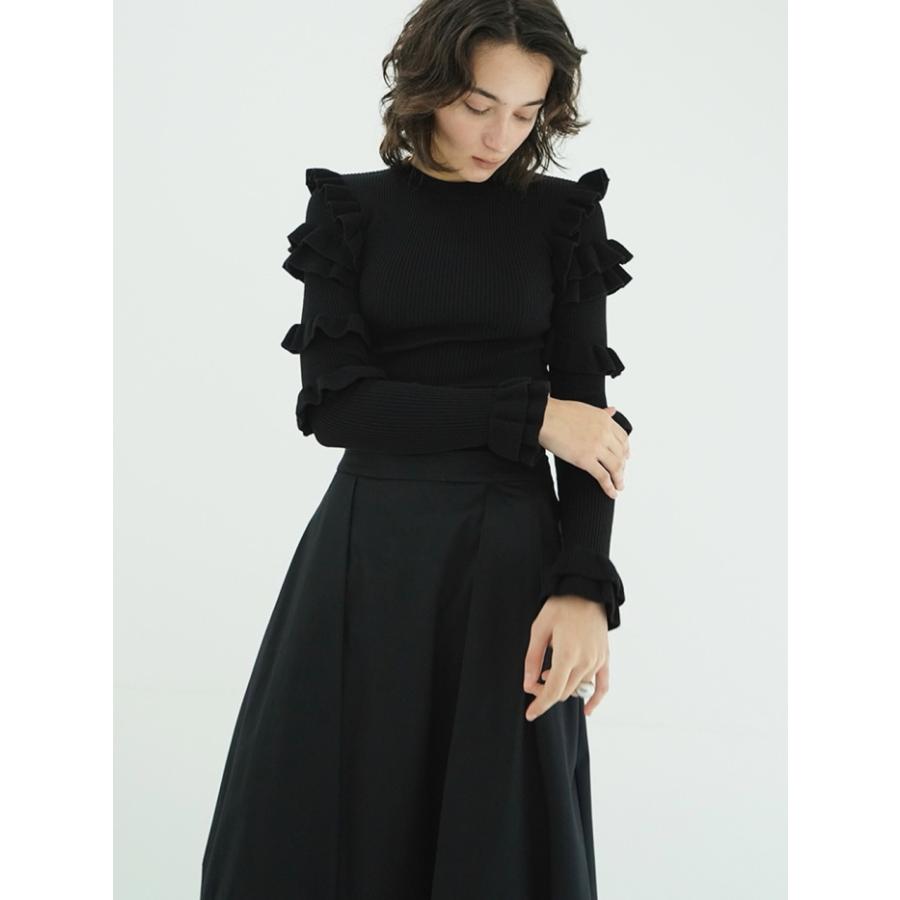 CLANE（クラネ） 即日発送 正規商品 フリル スリーブ ニット トップス