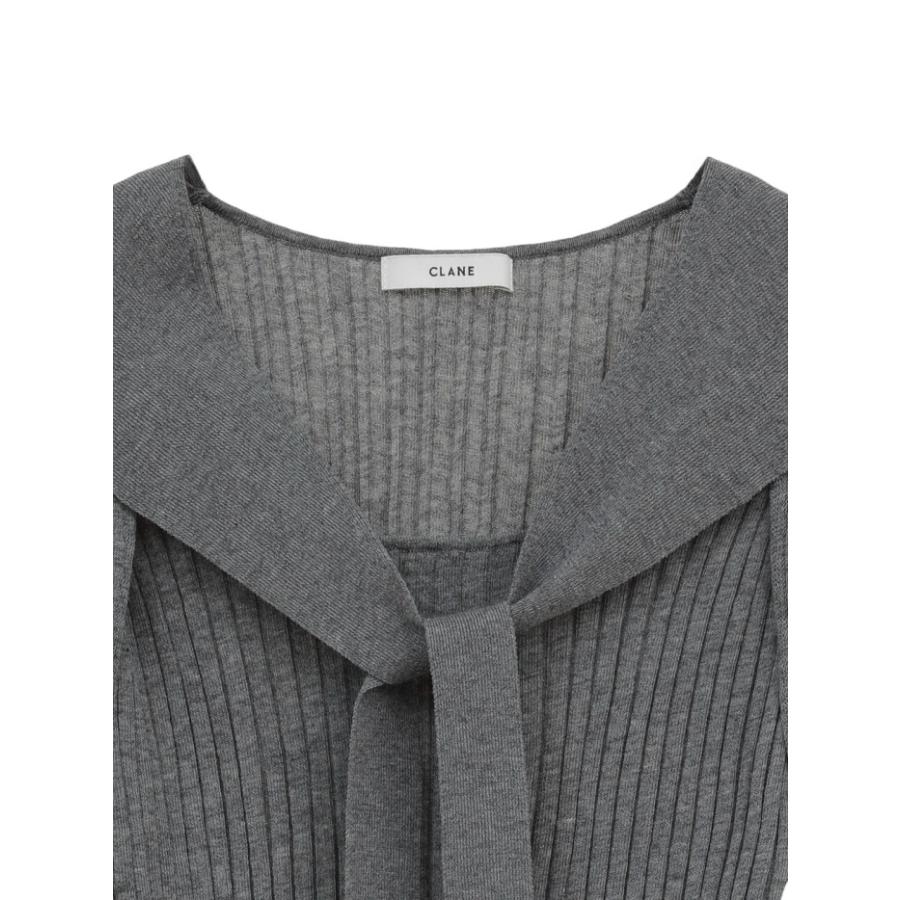 トップス CLANE SHEER RIB RIBBON KNIT TOPS SHEER RIB RIBBON KNIT TOPS｜TOPS(トップス)｜CLANE OFFICIAL ONLINE