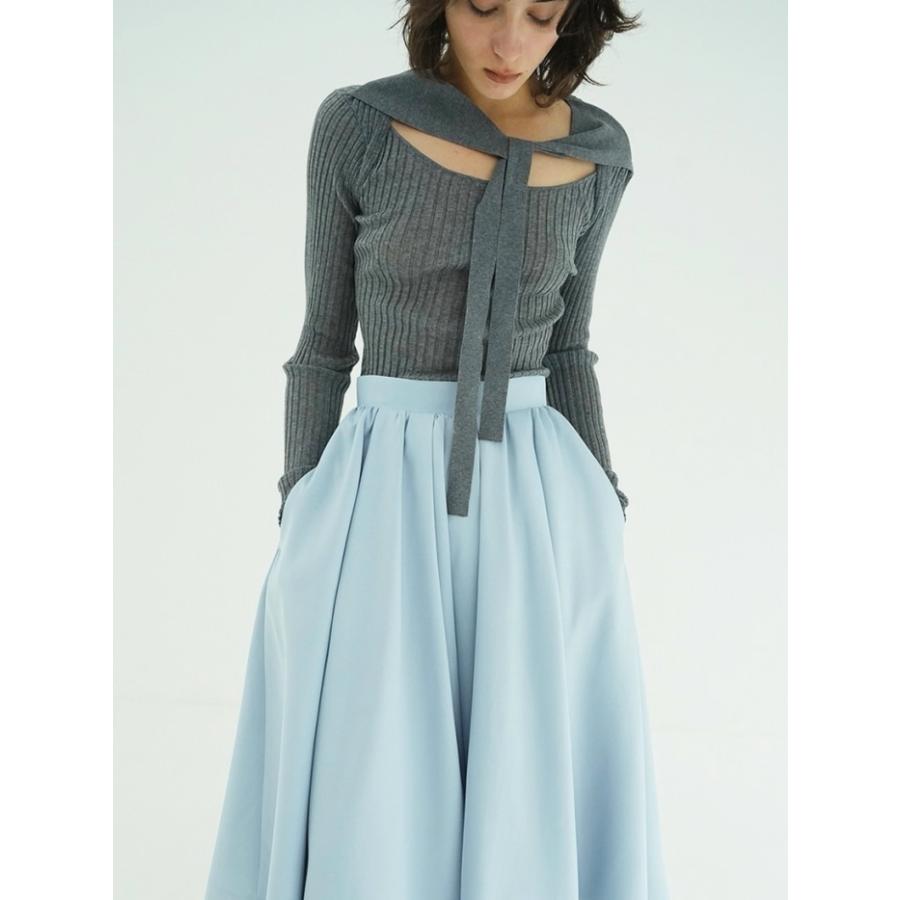 トップス CLANE SHEER RIB RIBBON KNIT TOPS SHEER RIB RIBBON KNIT TOPS｜TOPS(トップス)｜CLANE OFFICIAL ONLINE