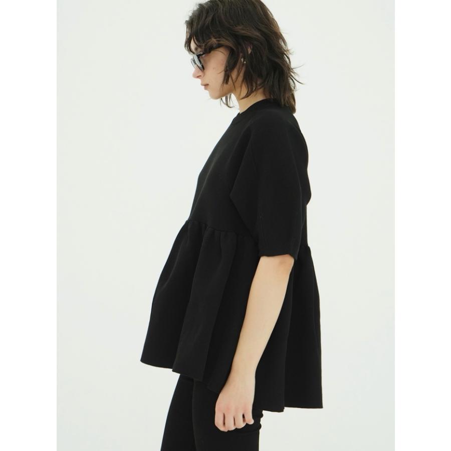 CLANE（クラネ） 即日発送 正規商品 ペプラムハーフスリーブニット