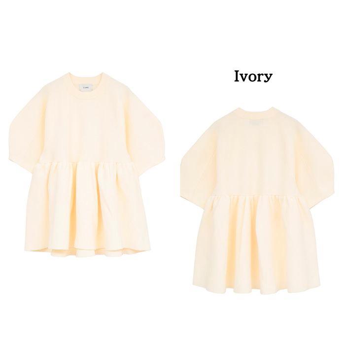 CLANE（クラネ） 即日発送 正規商品 ペプラムハーフスリーブニット