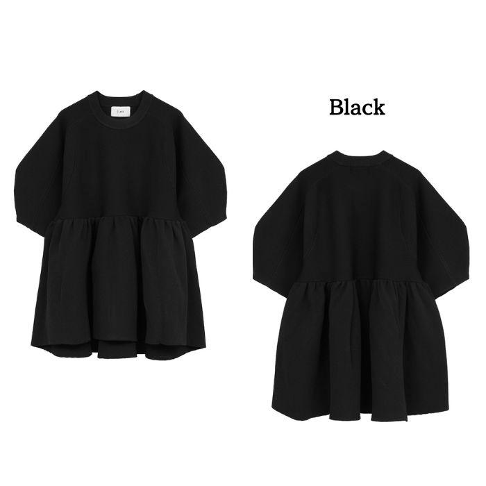 CLANE クラネ PEPLUM HAND KNIT TOPS ペプラムハンドニットトップス 19106-2322 ホワイト 1 CLANE クラネ PEPLUM HAND KNIT TOPS ペプラムハンドニットトップス