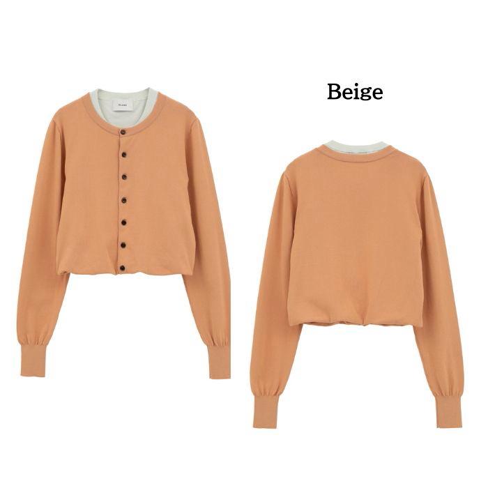 カーディガン CLANE W Jacquard Knit Cardigan クラネ clane ☆W JACQUARD KNIT CARDIGAN - メルカリ