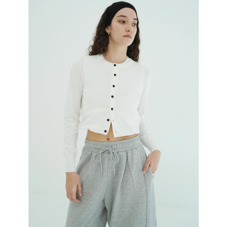 美品 CLANE 2,8万円 ホワイトのニットカーディガン セーター クラネ CLANE（クラネ） 正規商品 Wレイヤー ニット カーディガン W LAYERD