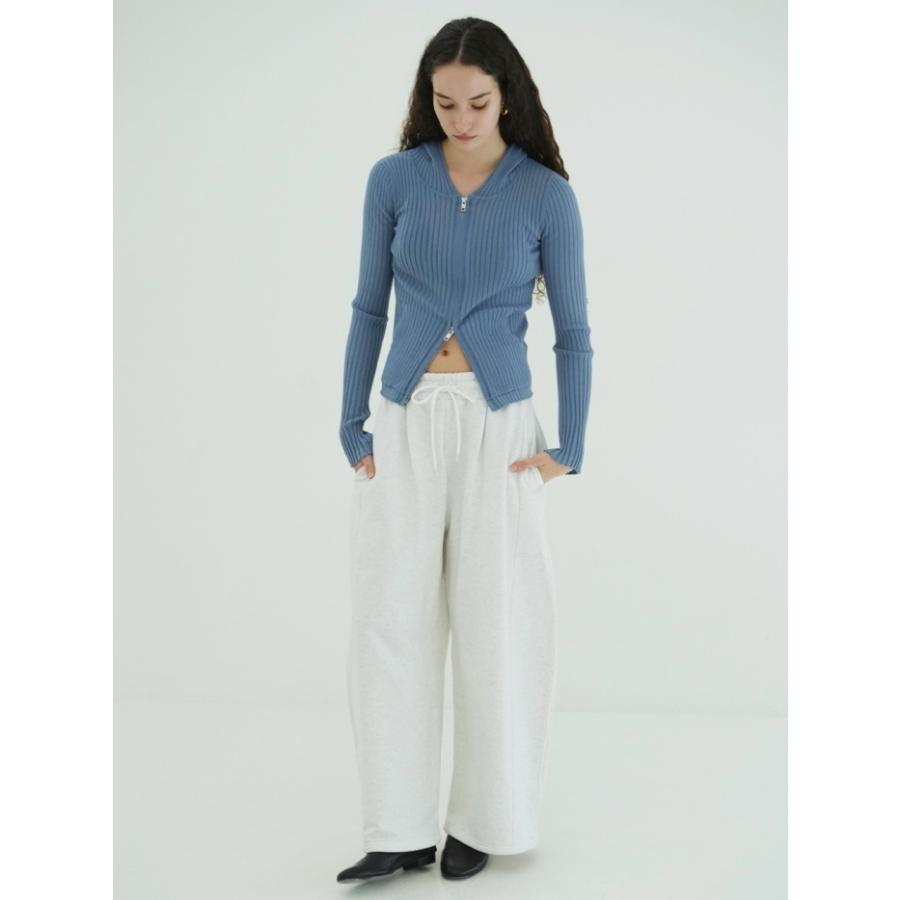 CLANE（クラネ） 即日発送 正規商品 シアー フーディー ニット