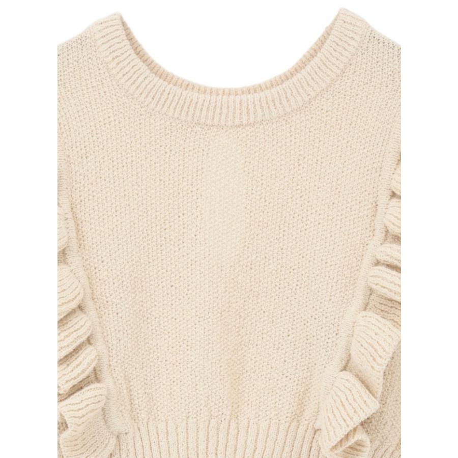 CLANE（クラネ） 即日発送 正規商品 フリル スリーブ ニット トップス