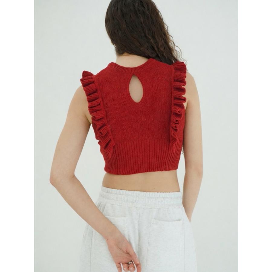 CLANE（クラネ） 即日発送 正規商品 フリル スリーブ ニット トップス