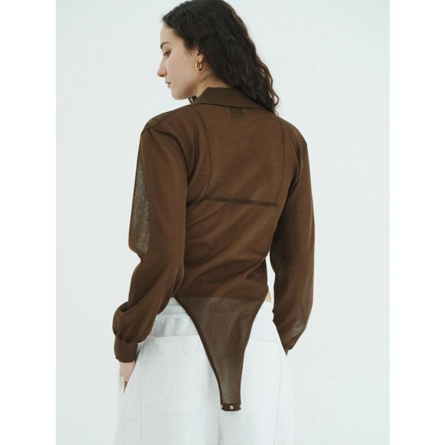 CLANE（クラネ） 正規商品 スキッパーニットボディスーツ SKIPPER KNIT