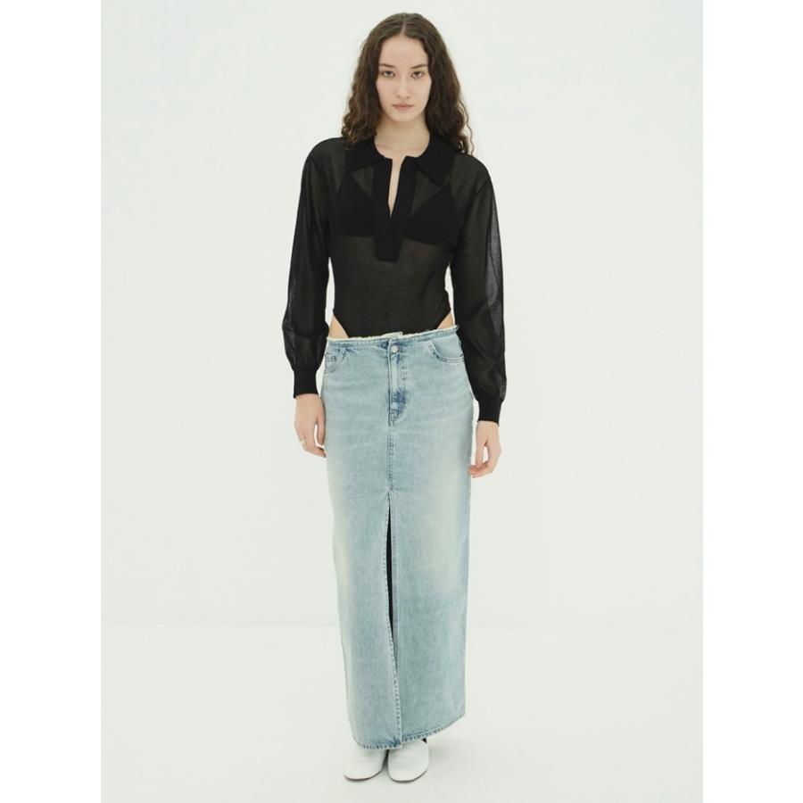 CLANE（クラネ） 正規商品 スキッパーニットボディスーツ SKIPPER KNIT