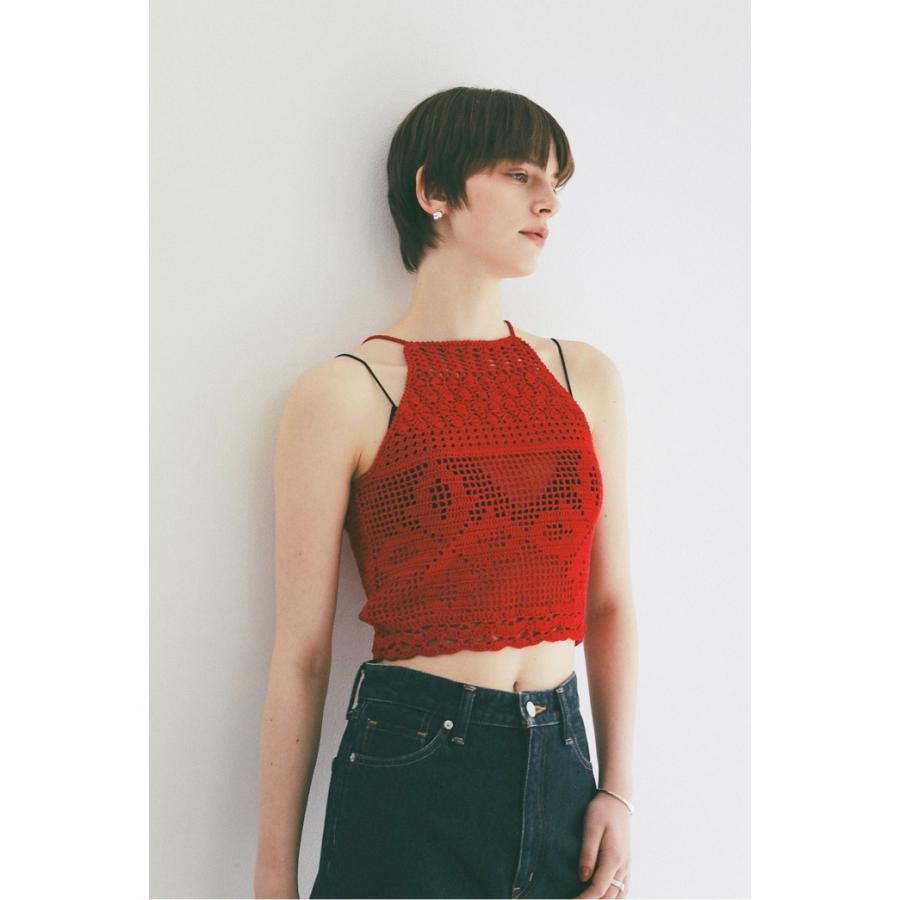 CLANE（クラネ） 正規商品 クロシェ キャミ ニット CROCHET CAMI KNIT