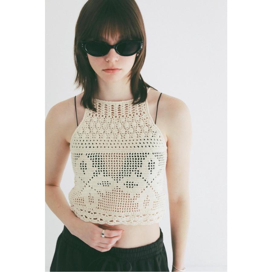 【新作未使用】CLANE ニットキャミ CLANE（クラネ） 正規商品 クロシェ キャミ ニット CROCHET CAMI KNIT