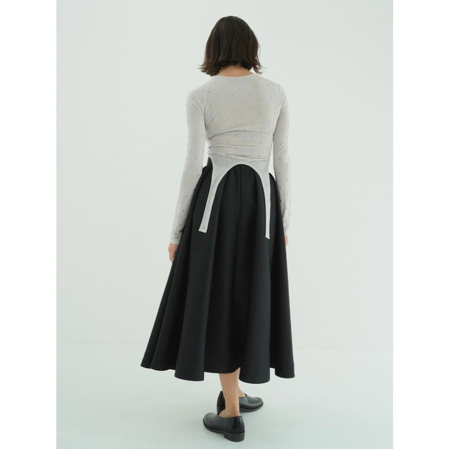 CLANE Volume Flare Skirt ボリュームフレアマキシスカート CLANE（クラネ）の「VOLUME FLARE MAXI SKIRT（スカート）」 - WEAR