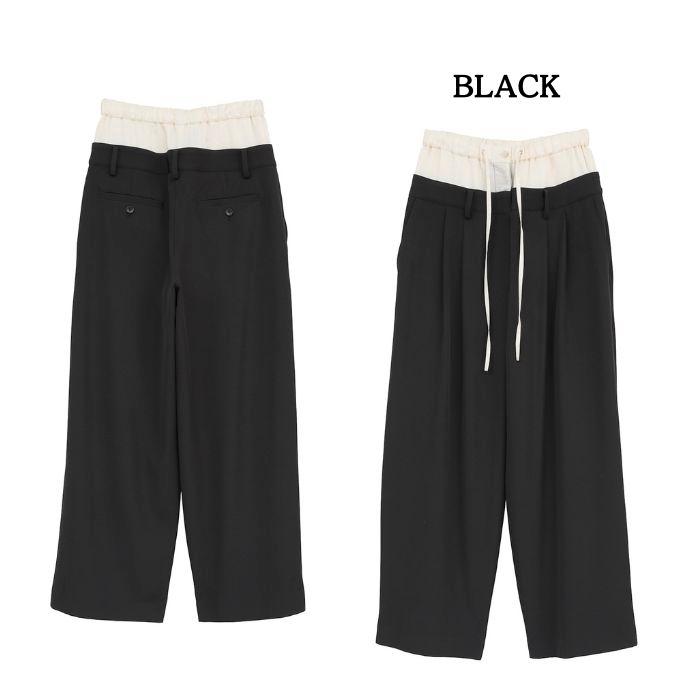 CLANE（クラネ） 即日発送 正規商品 Wウエスト ワイド スラックス