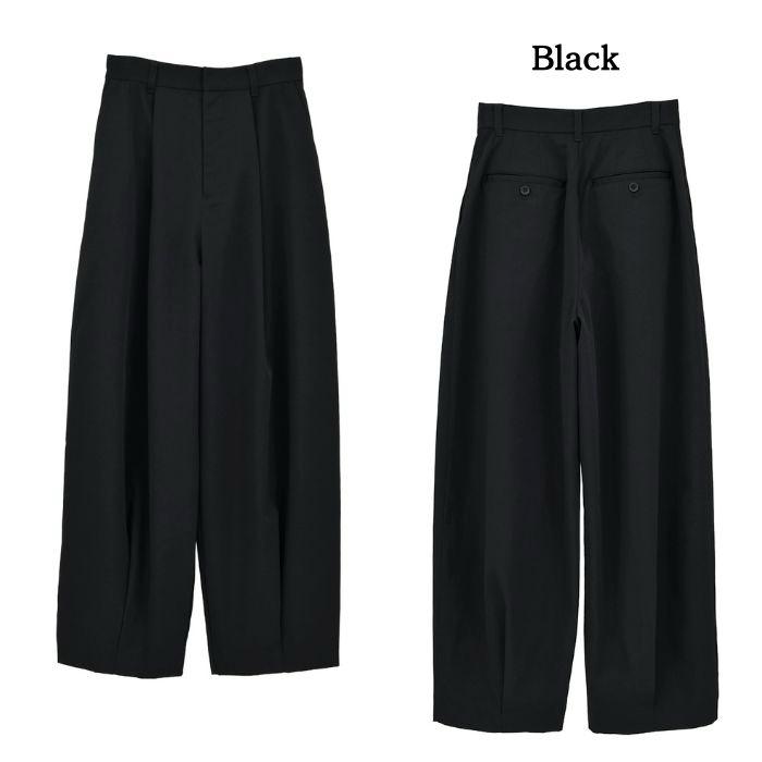 CLANE（クラネ） 即日発送 正規商品 ウール ナイロン タック パンツ