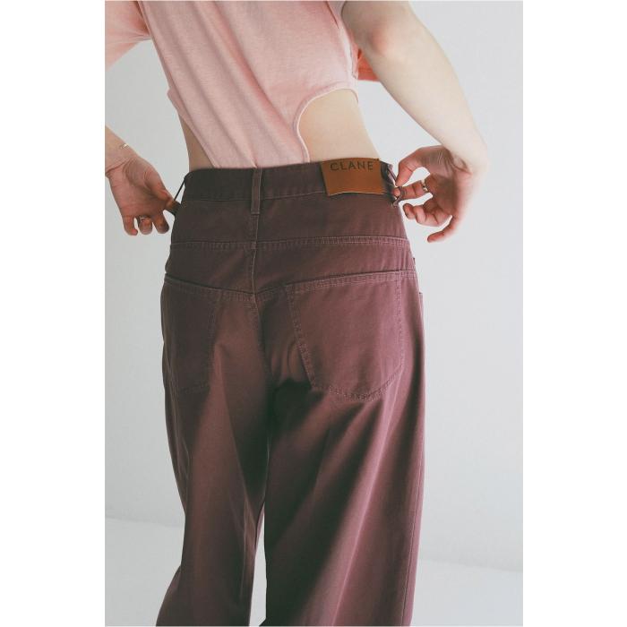CLANE（クラネ） 正規商品 ローウエスト バレル パンツ LOW WAIST