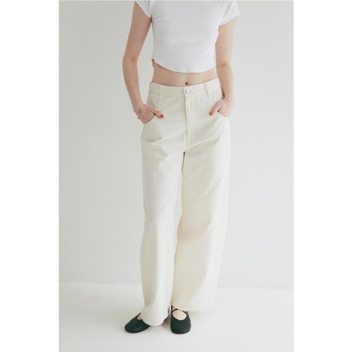 CLANE 新品タグ付き LOW WAIST BARREL PANTS CLANE（クラネ） 正規商品 ローウエスト バレル パンツ LOW WAIST