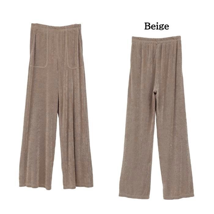 即日発送 CLANE 正規商品 ボトムス クラネ ブライト ジャージー パンツ BRIGHT JERSEY PANTS アイボリー/ベージュ/グリーン/ブラック 4色展開 2026春夏新作 | CLANE | 02